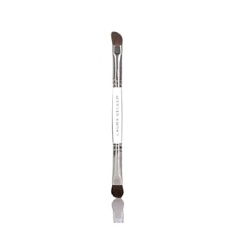 Laura Geller Double Ended Eyeshadow & Crease Brush Clear Acrylic Handle NIP